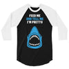 Feed Me and Tell Me I'm Pretty Baby Boy 3/4 Sleeve Shirt