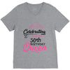 celebrating with the 70th birthday king t shirts V-Neck Tee