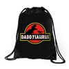 Daddysaurus Jurassic Park Drawstring Bags