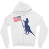 Patriotic T-Rex Zipper Hoodie