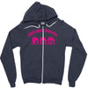 tribut t shirt john mellencamp   kleine rosa h&auml;user Zipper Hoodie