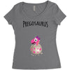 Pregosaurus Girl Women's Triblend Scoop T-shirt