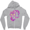 grinning like a cheshire cat 2 Zipper Hoodie
