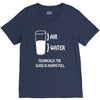 technically the glass is always full V-Neck Tee