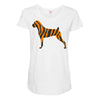 tiger pattern Maternity Scoop Neck T-shirt