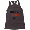 back that fang up Racerback Tank