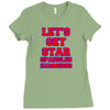 star spangled hammered Ladies Fitted T-Shirt