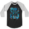 blue vectorfunk 3/4 Sleeve Shirt