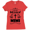 I Am One Blessed Mimi Ladies Fitted T-Shirt