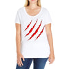 red strong Ladies Curvy T-Shirt
