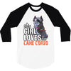 This Girl Loves Her Cane Corso 3/4 Sleeve Shirt