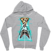 pizza shark graphic Zipper Hoodie