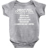 Smartass October Girl Baby Onesie