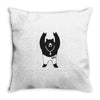 Black Bear Metal Throw Pillow