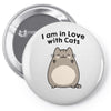 i am in love with cats Pin-back button