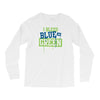 i bleed blue and green Long Sleeve Shirts