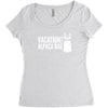 vacation alpaca bag animal humor funny Women's Triblend Scoop T-shirt