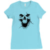 skull ghosts Ladies Fitted T-Shirt