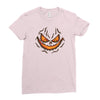 pumpkin face Ladies Fitted T-Shirt