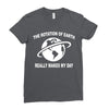 the rotation of the earth Ladies Fitted T-Shirt