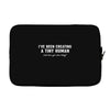 i've been creating a tiny human Laptop sleeve