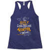 I'm a july woman I was born with my heart Racerback Tank
