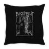 black metal phillip Throw Pillow