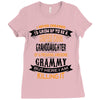 Super Cool Granddaughter Of A Freaking Awesome Grammy Ladies Fitted T-Shirt