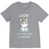 look i've created a unicorn V-Neck Tee