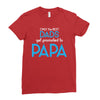 Only the Best Dads get Promoted to Papa Ladies Fitted T-Shirt