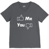 me you facebook V-Neck Tee