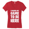 i paused my game to be here Women's V-Neck T-Shirt