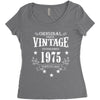original parts vintage established 1975 perfectly aged Women's Triblend Scoop T-shirt