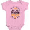 Legends Are Born In January Baby Onesie