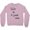 life is a journey Crewneck Sweatshirt