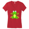 frog cute Women's V-Neck T-Shirt