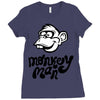 monkey man Ladies Fitted T-Shirt