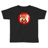 route 66 sign distressed, ideal birthday gift or present Toddler T-shirt