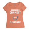 sarcastic comment loading Women's Triblend Scoop T-shirt