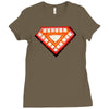 nwt iron man classic heart core glow in dark marvel Ladies Fitted T-Shirt