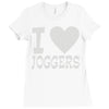i love jogging Ladies Fitted T-Shirt