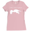 t rex hates pushups Ladies Fitted T-Shirt