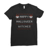 happy halloween witches Ladies Fitted T-Shirt