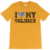 i love my soldier navy camouflage T-Shirt