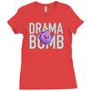 drama bomb Ladies Fitted T-Shirt