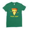 pizza chew! Ladies Fitted T-Shirt