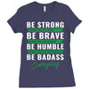 Be Badass Everyday Ladies Fitted T-Shirt