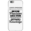 logistic operator manager we do precision guess work based on unreliab iPhone 6/6s Case