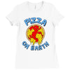 pizza on earth Ladies Fitted T-Shirt