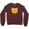 cat yellow Crewneck Sweatshirt